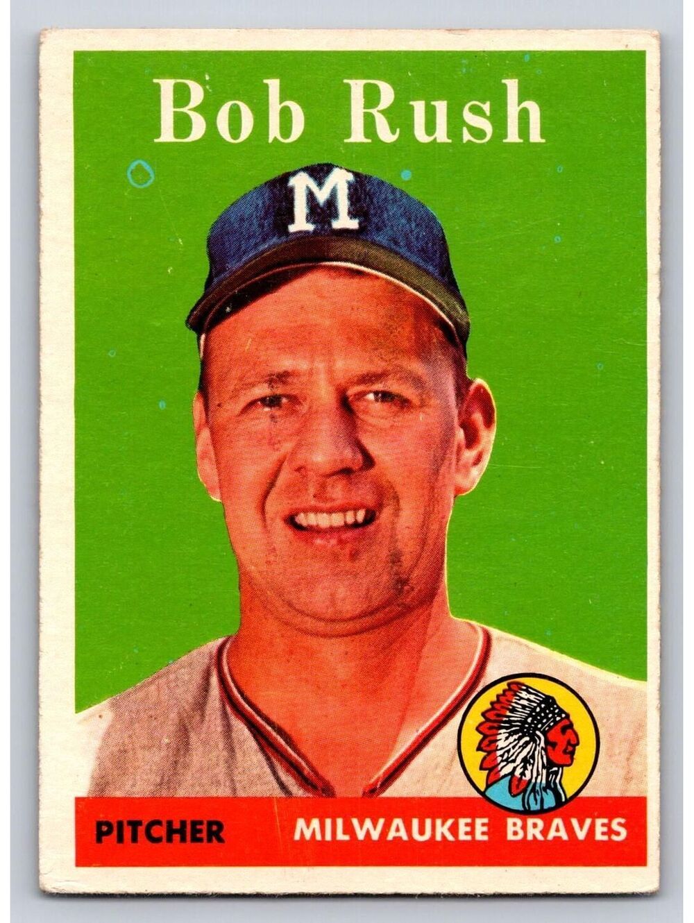 1958 Topps #313 Bob Rush Baseball Card